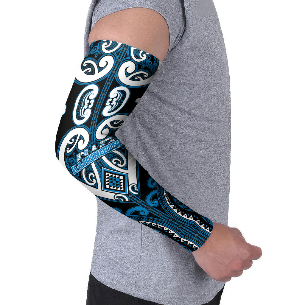 Custom Aotearoa Ngati Kahungunu Arm Sleeves Maori Tribal Pattern LT05 - Polynesian Pride