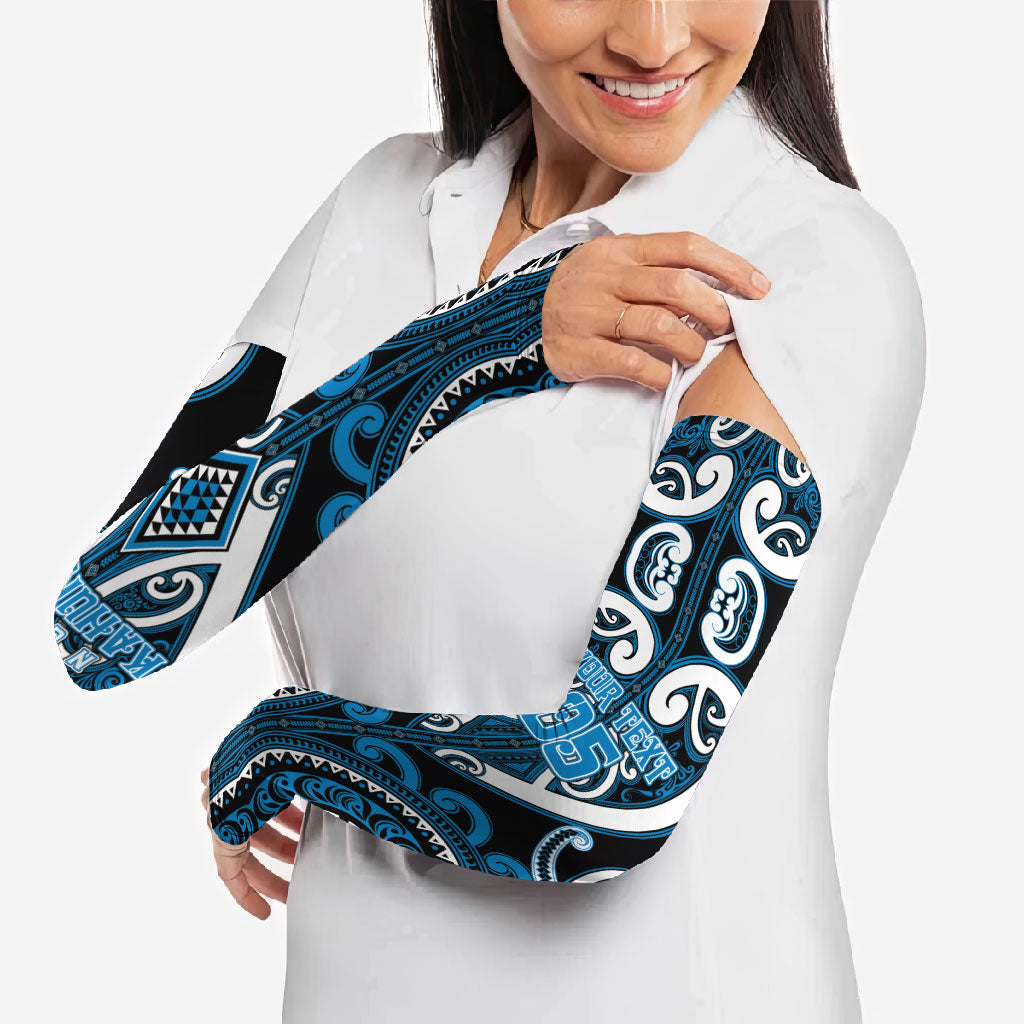 Custom Aotearoa Ngati Kahungunu Arm Sleeves Maori Tribal Pattern LT05 - Polynesian Pride