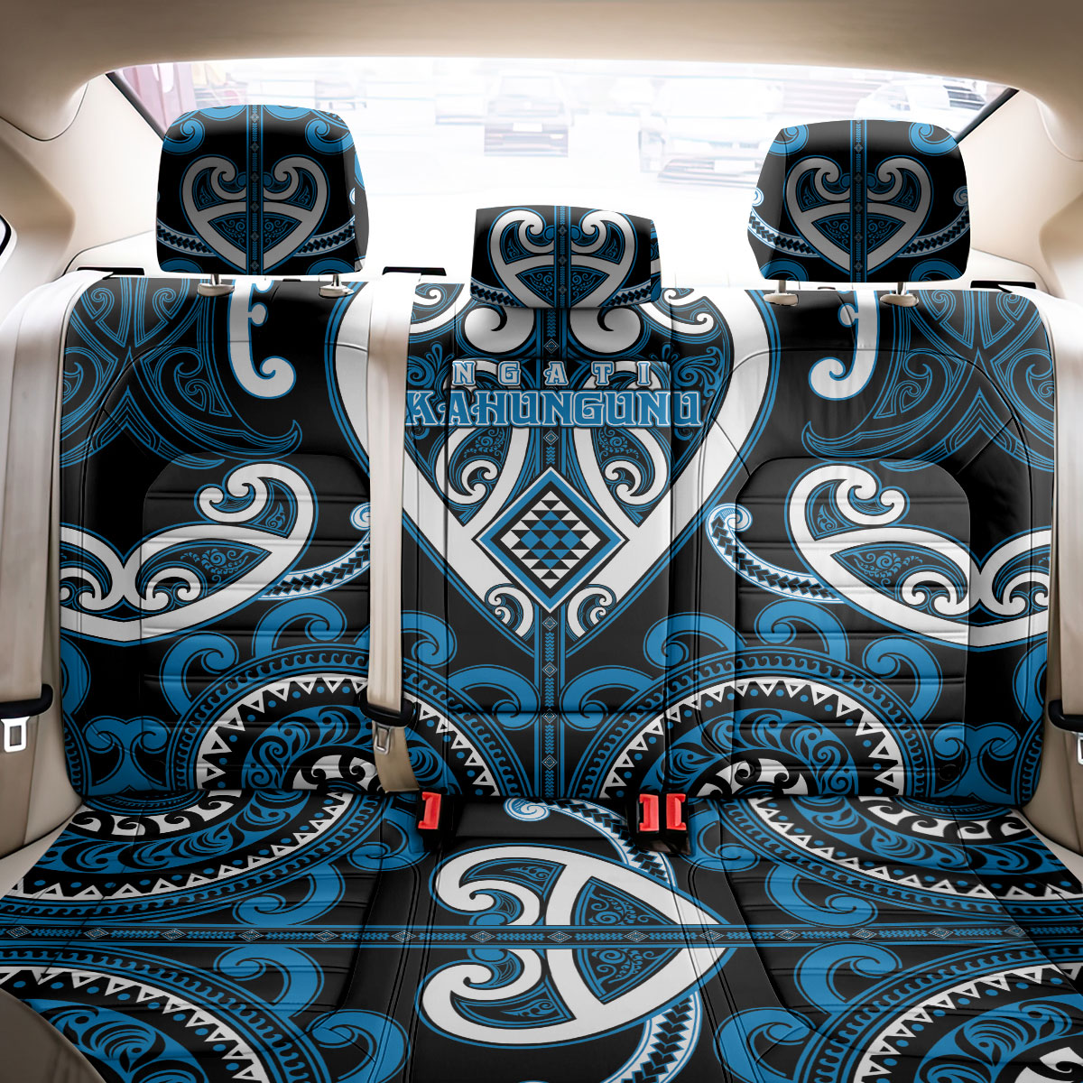 Aotearoa Ngati Kahungunu Back Car Seat Cover Maori Tribal Pattern LT05 - Polynesian Pride