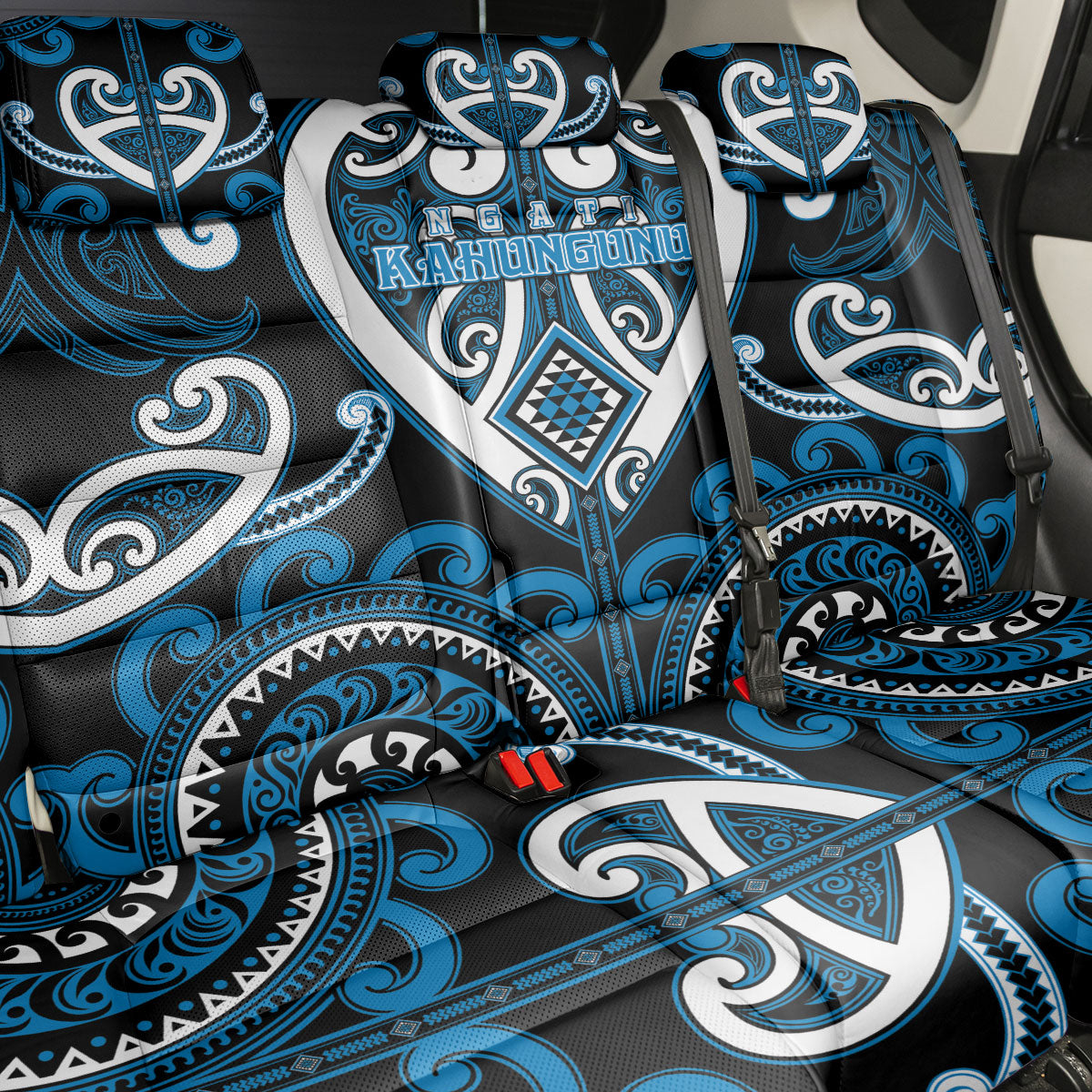 Aotearoa Ngati Kahungunu Back Car Seat Cover Maori Tribal Pattern LT05 - Polynesian Pride