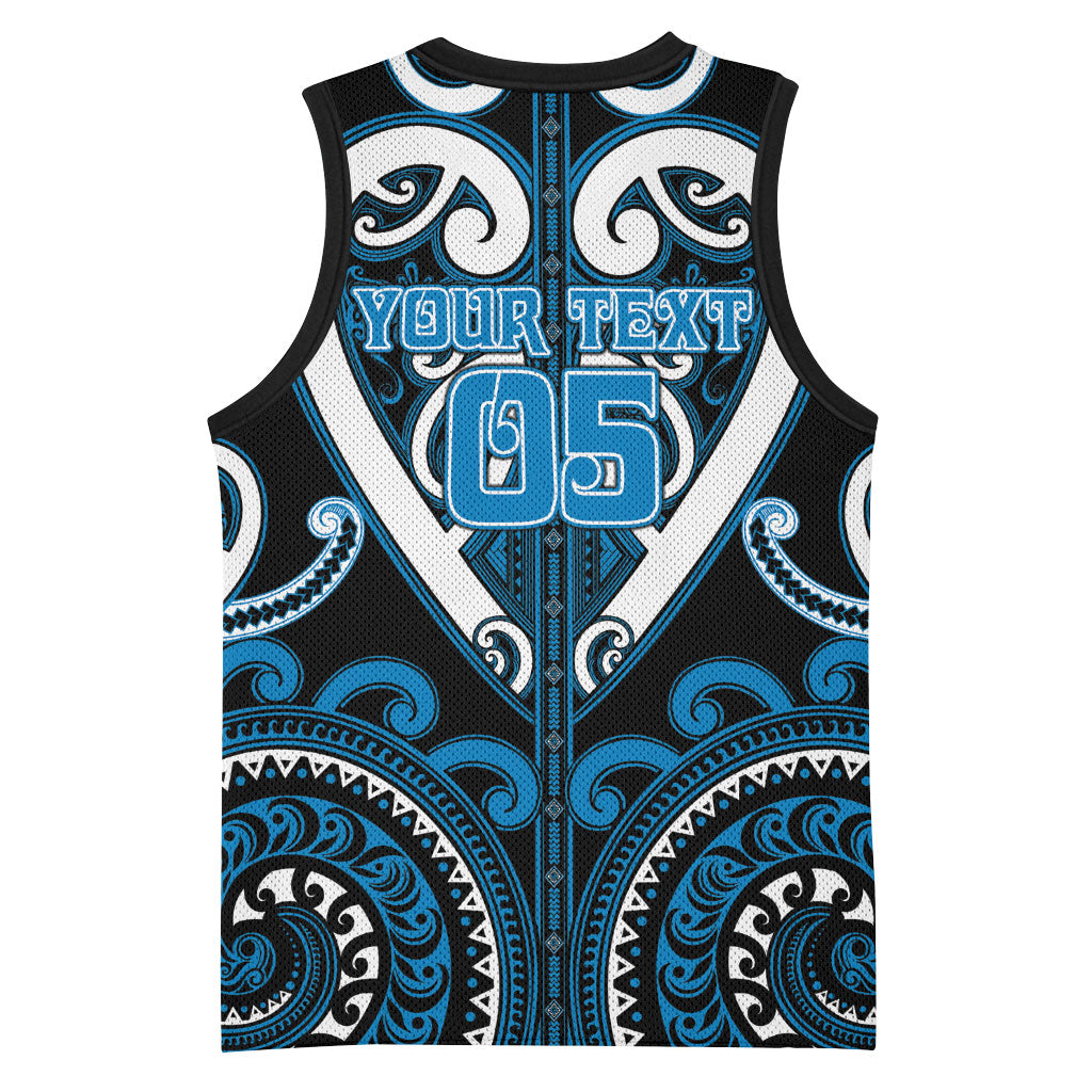 Custom Aotearoa Ngati Kahungunu Basketball Jersey Maori Tribal Pattern LT05 - Polynesian Pride