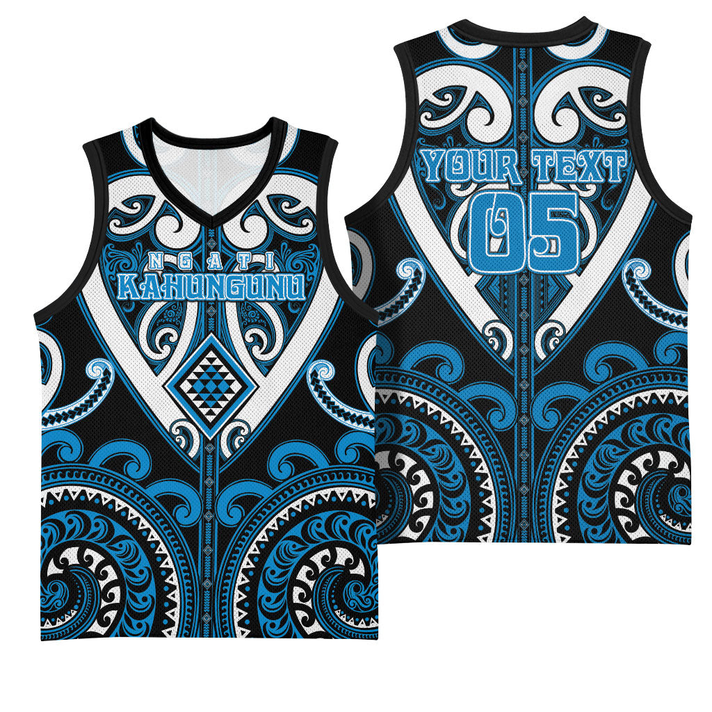 Custom Aotearoa Ngati Kahungunu Basketball Jersey Maori Tribal Pattern LT05 - Polynesian Pride