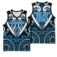 Custom Aotearoa Ngati Kahungunu Basketball Jersey Maori Tribal Pattern LT05 - Polynesian Pride