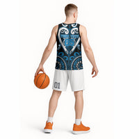 Custom Aotearoa Ngati Kahungunu Basketball Jersey Maori Tribal Pattern LT05 - Polynesian Pride