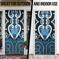 Custom Aotearoa Ngati Kahungunu Door Cover Maori Tribal Pattern LT05 - Polynesian Pride