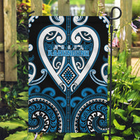 Aotearoa Ngati Kahungunu Garden Flag Maori Tribal Pattern LT05 Garden Flag Blue - Polynesian Pride