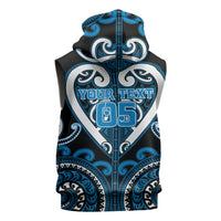 Custom Aotearoa Ngati Kahungunu Sleeveless Hoodie Maori Tribal Pattern LT05 - Polynesian Pride
