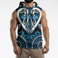 Custom Aotearoa Ngati Kahungunu Sleeveless Hoodie Maori Tribal Pattern LT05 - Polynesian Pride