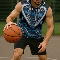 Custom Aotearoa Ngati Kahungunu Sleeveless Hoodie Maori Tribal Pattern LT05 - Polynesian Pride