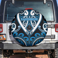 Aotearoa Ngati Kahungunu Spare Tire Cover Maori Tribal Pattern LT05 Blue - Polynesian Pride