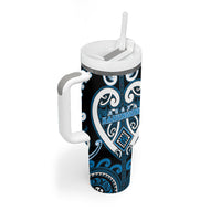Custom Aotearoa Ngati Kahungunu Tumbler With Handle Maori Tribal Pattern LT05 - Polynesian Pride