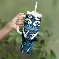 Custom Aotearoa Ngati Kahungunu Tumbler With Handle Maori Tribal Pattern LT05 - Polynesian Pride