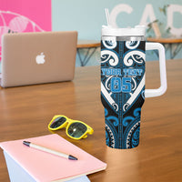 Custom Aotearoa Ngati Kahungunu Tumbler With Handle Maori Tribal Pattern LT05 - Polynesian Pride