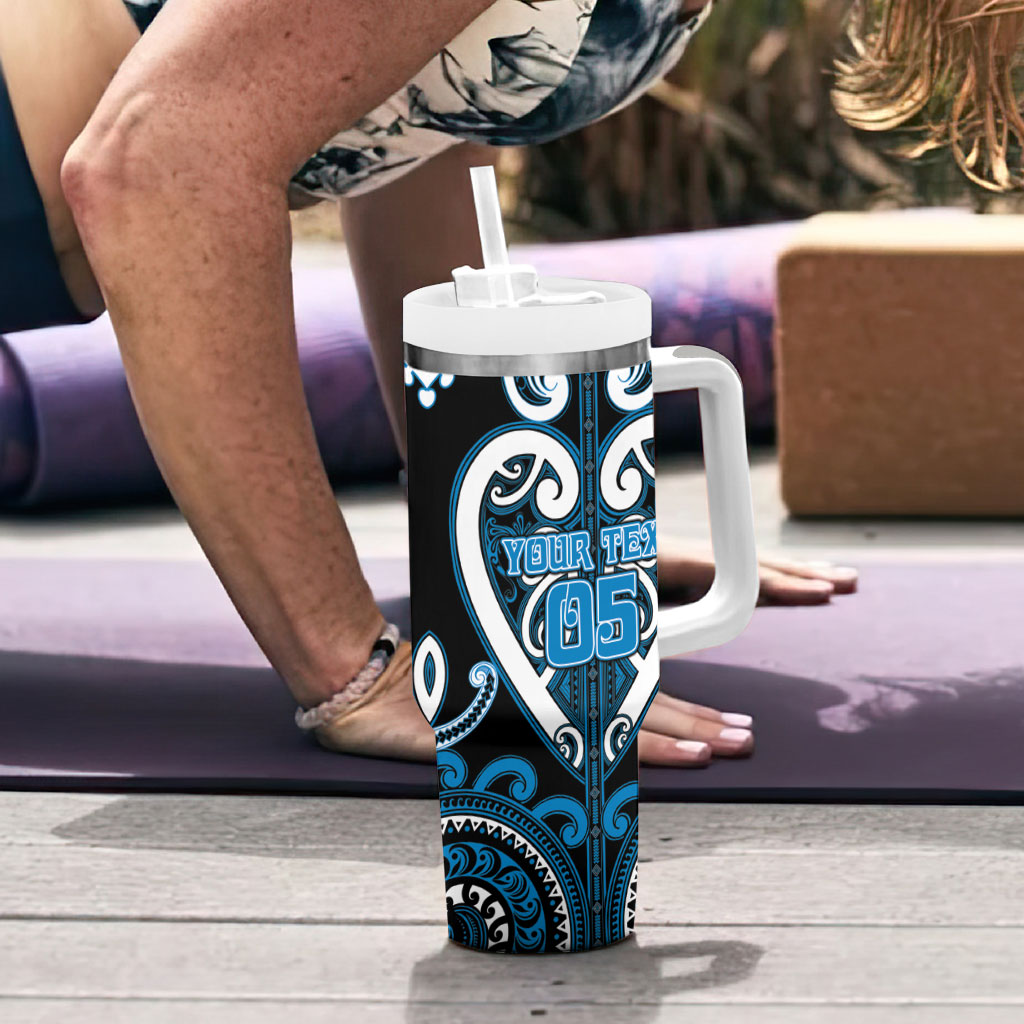 Custom Aotearoa Ngati Kahungunu Tumbler With Handle Maori Tribal Pattern LT05 - Polynesian Pride