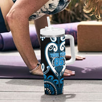 Custom Aotearoa Ngati Kahungunu Tumbler With Handle Maori Tribal Pattern LT05 - Polynesian Pride