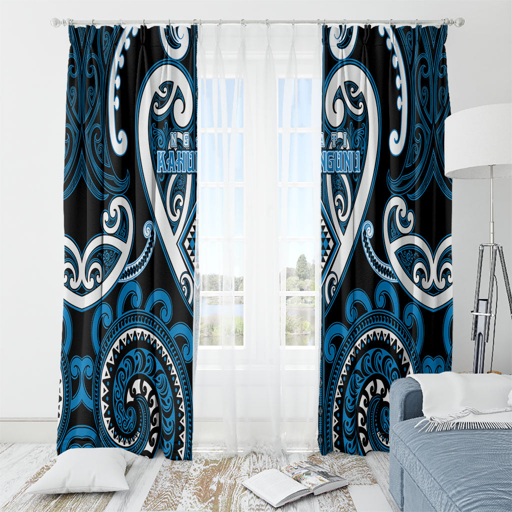 Aotearoa Ngati Kahungunu Window Curtain Maori Tribal Pattern LT05 - Polynesian Pride