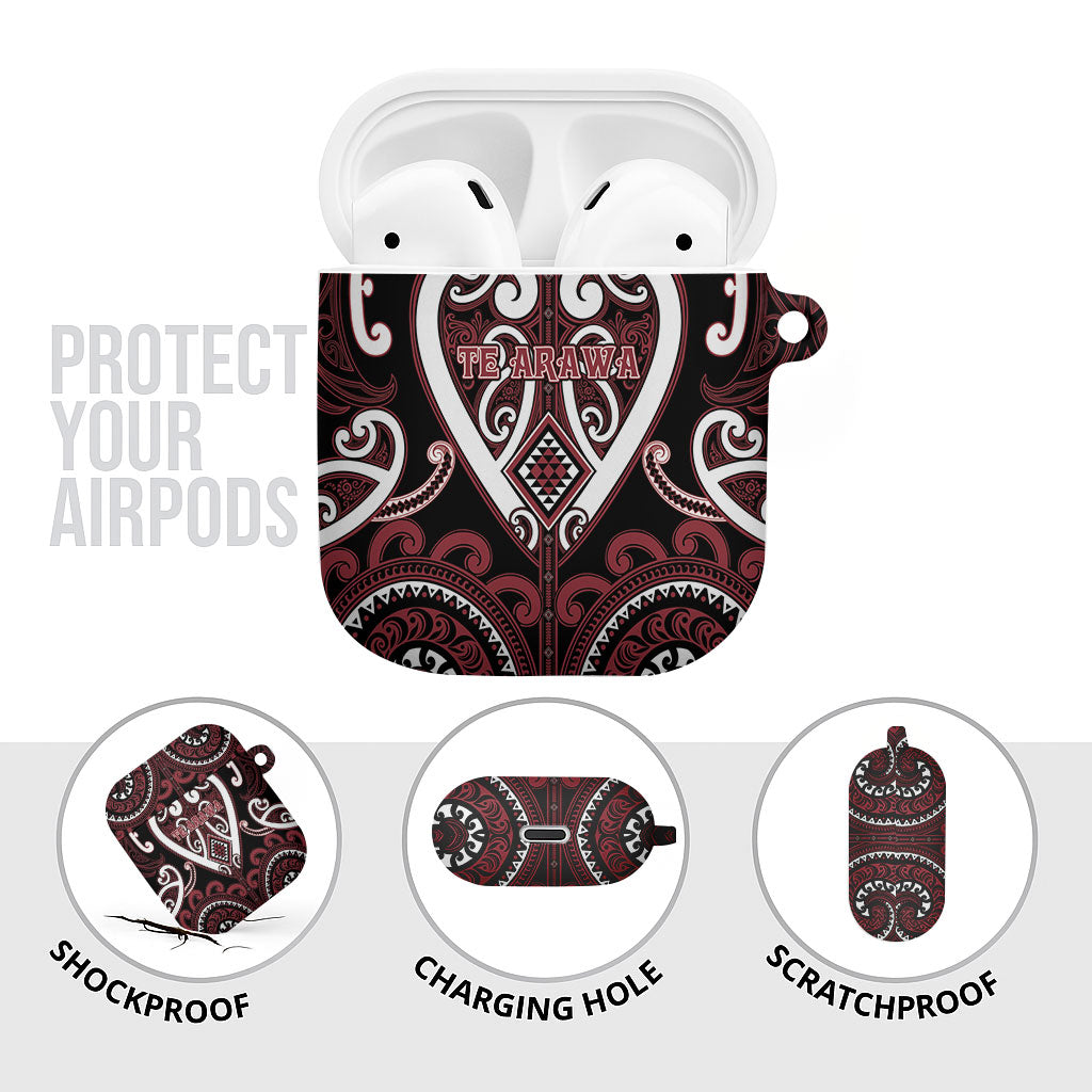 Aotearoa Te Arawa AirPods Case Maori Tribal Pattern LT05 - Polynesian Pride