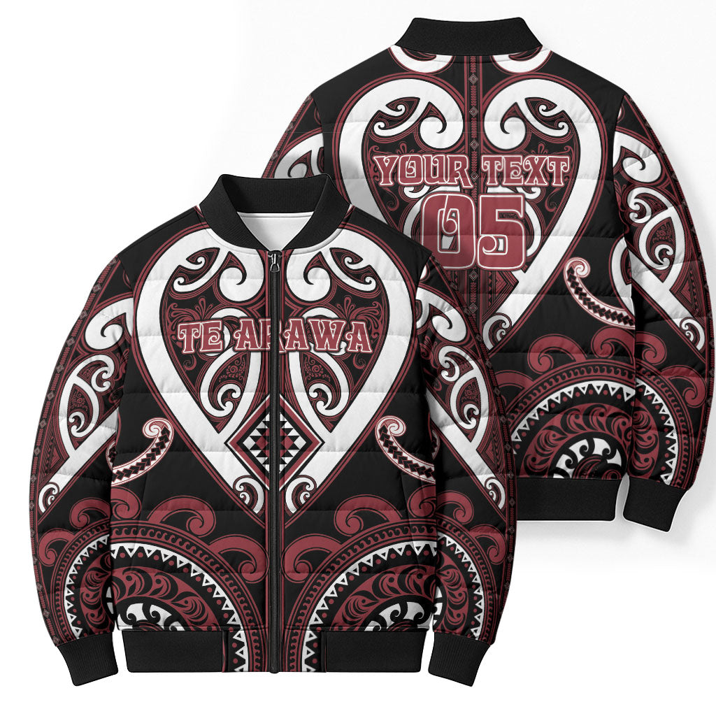 Custom Aotearoa Te Arawa Bomber Puffer Jacket Maori Tribal Pattern LT05 - Polynesian Pride