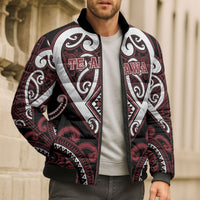 Custom Aotearoa Te Arawa Bomber Puffer Jacket Maori Tribal Pattern LT05 - Polynesian Pride
