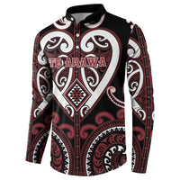 Custom Aotearoa Te Arawa Button Sweatshirt Maori Tribal Pattern LT05 - Polynesian Pride