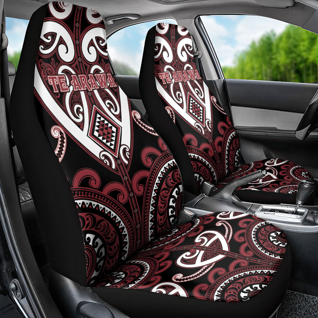 Aotearoa Te Arawa Car Seat Cover Maori Tribal Pattern LT05 - Polynesian Pride