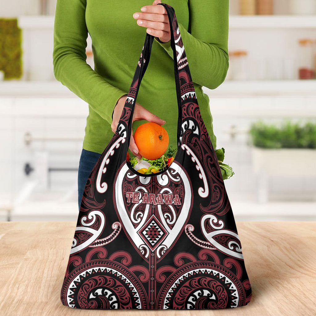 Aotearoa Te Arawa Grocery Bag Maori Tribal Pattern LT05 - Polynesian Pride