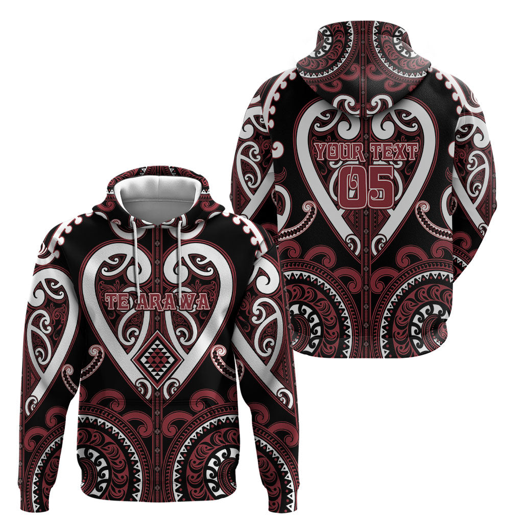 Custom Aotearoa Te Arawa Hoodie Maori Tribal Pattern LT05 - Polynesian Pride
