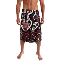 Custom Aotearoa Te Arawa Lavalava Maori Tribal Pattern LT05 Red - Polynesian Pride