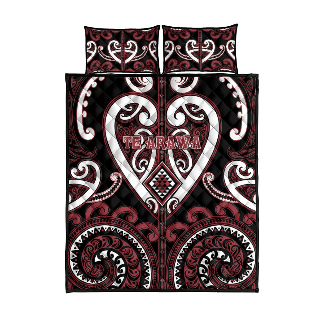 Aotearoa Te Arawa Quilt Bed Set Maori Tribal Pattern LT05 - Polynesian Pride