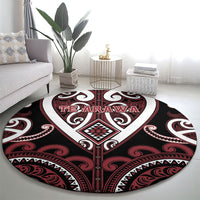 Aotearoa Te Arawa Round Carpet Maori Tribal Pattern LT05 - Polynesian Pride