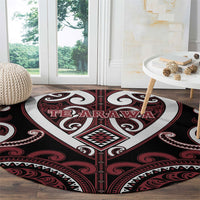 Aotearoa Te Arawa Round Carpet Maori Tribal Pattern LT05 - Polynesian Pride