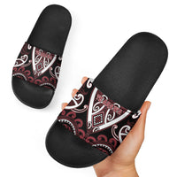 Aotearoa Te Arawa Slide Sandals Maori Tribal Pattern LT05 - Polynesian Pride