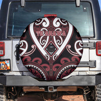 Aotearoa Te Arawa Spare Tire Cover Maori Tribal Pattern LT05 Red - Polynesian Pride