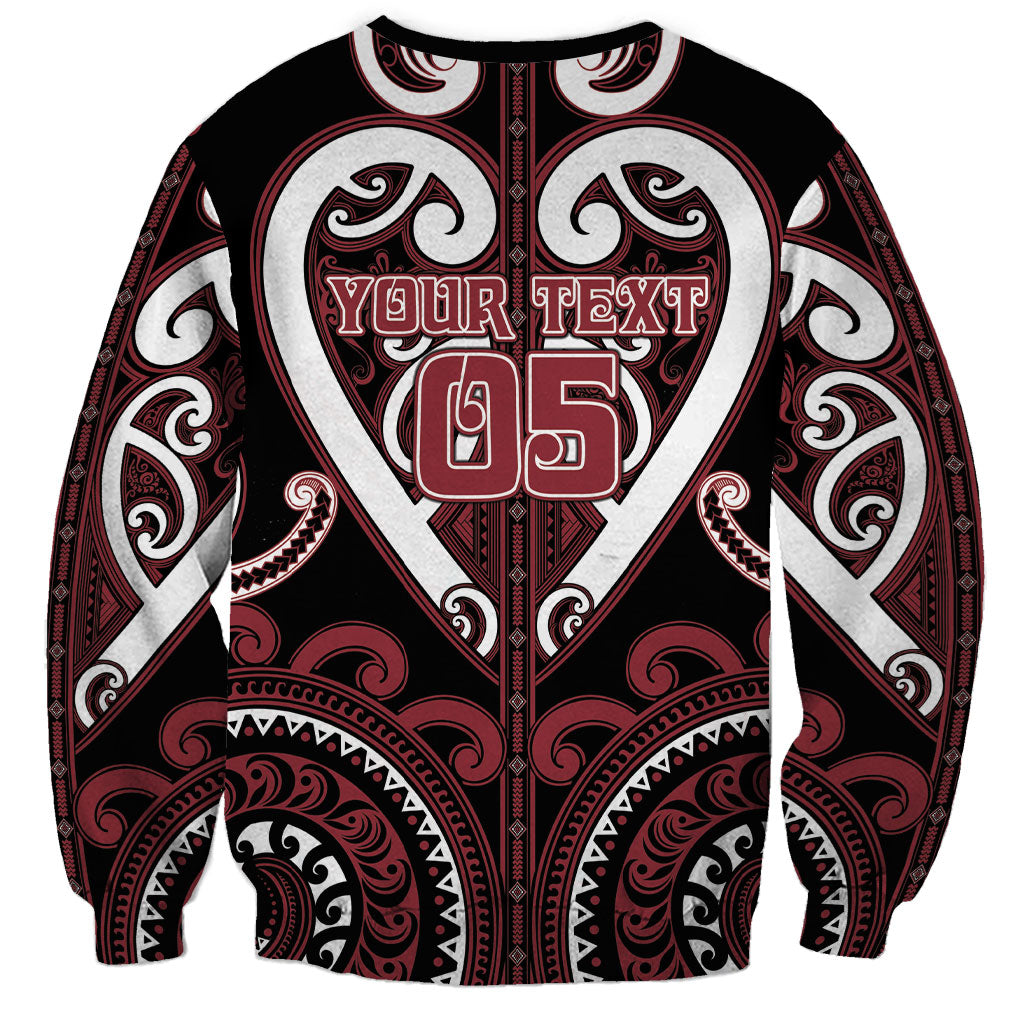 Custom Aotearoa Te Arawa Sweatshirt Maori Tribal Pattern LT05 - Polynesian Pride