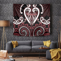 Aotearoa Te Arawa Tapestry Maori Tribal Pattern LT05 Red - Polynesian Pride