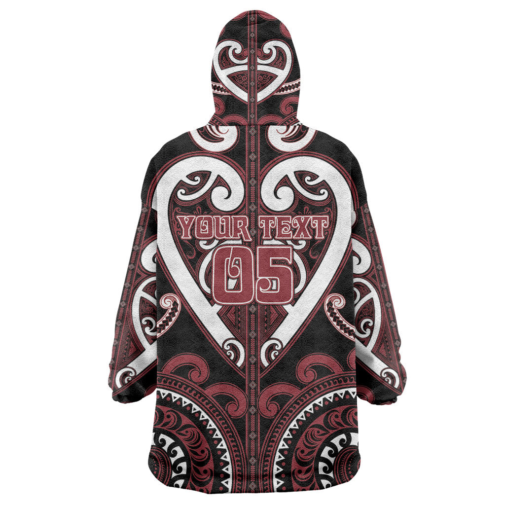 Custom Aotearoa Te Arawa Wearable Blanket Hoodie Maori Tribal Pattern LT05 - Polynesian Pride