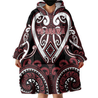 Custom Aotearoa Te Arawa Wearable Blanket Hoodie Maori Tribal Pattern LT05 - Polynesian Pride