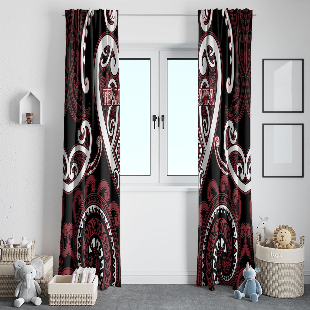 Aotearoa Te Arawa Window Curtain Maori Tribal Pattern LT05 - Polynesian Pride