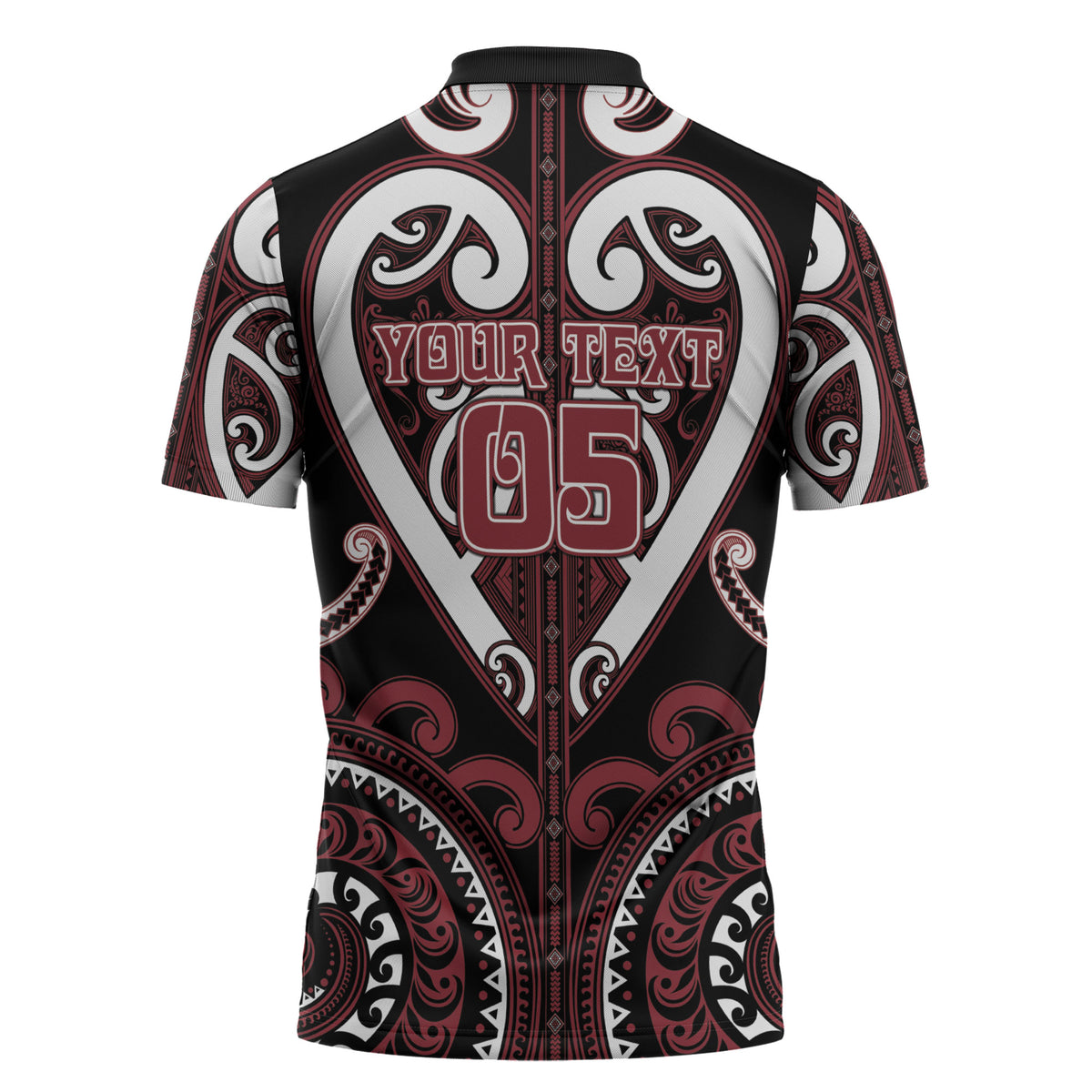 Custom Aotearoa Te Arawa Zipper Polo Shirt Maori Tribal Pattern LT05 - Polynesian Pride