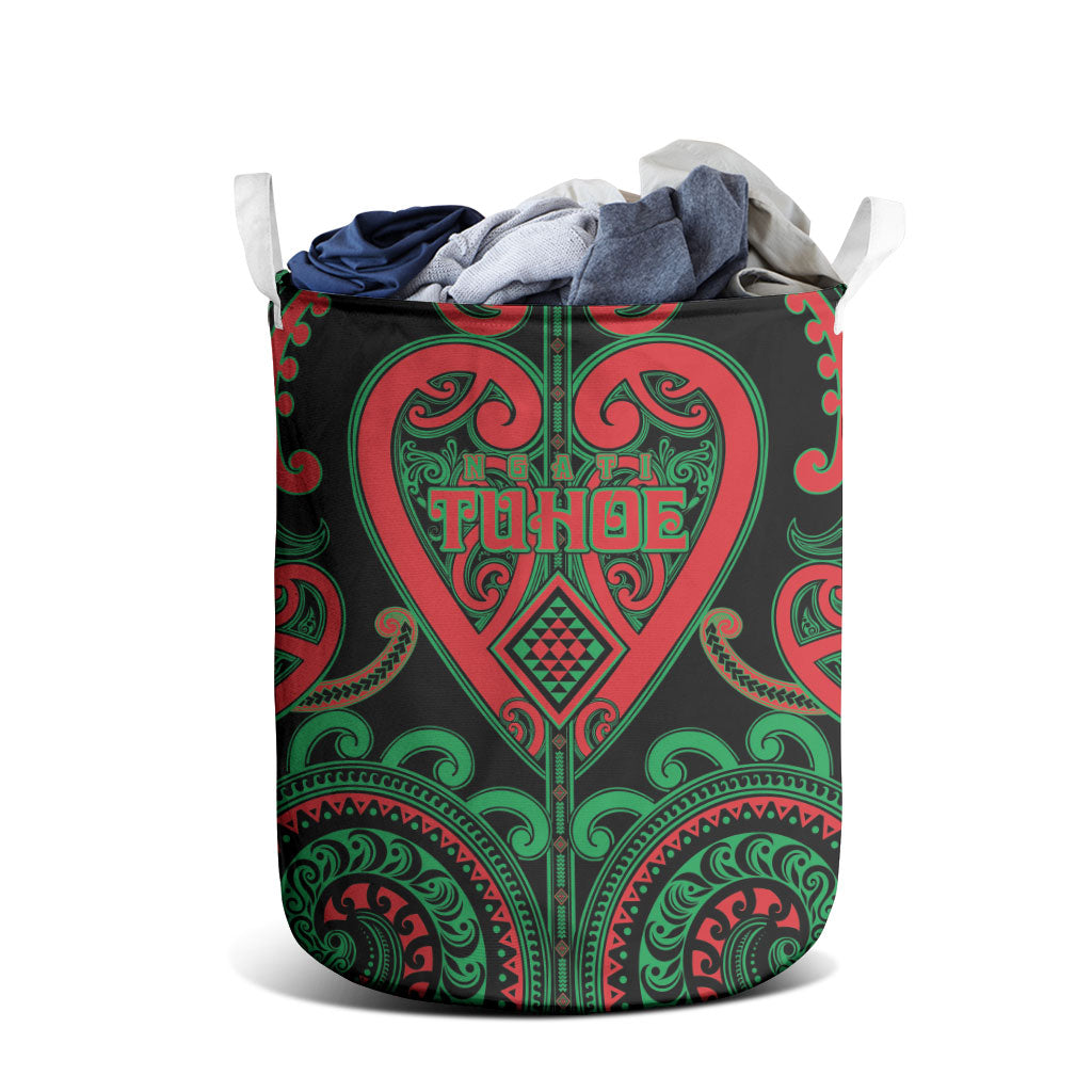 Aotearoa Ngai Tuhoe Laundry Basket Maori Tribal Pattern LT05 - Polynesian Pride