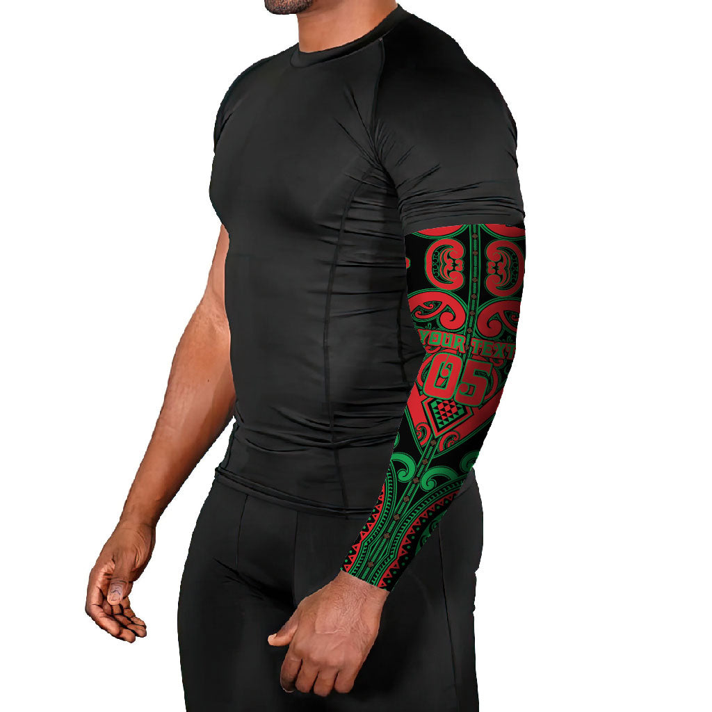 Custom Aotearoa Ngai Tuhoe Arm Sleeves Maori Tribal Pattern LT05 - Polynesian Pride