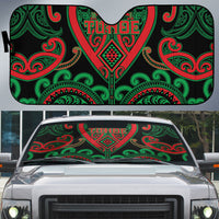 Aotearoa Ngai Tuhoe Auto Sun Shade Maori Tribal Pattern LT05 Black - Polynesian Pride