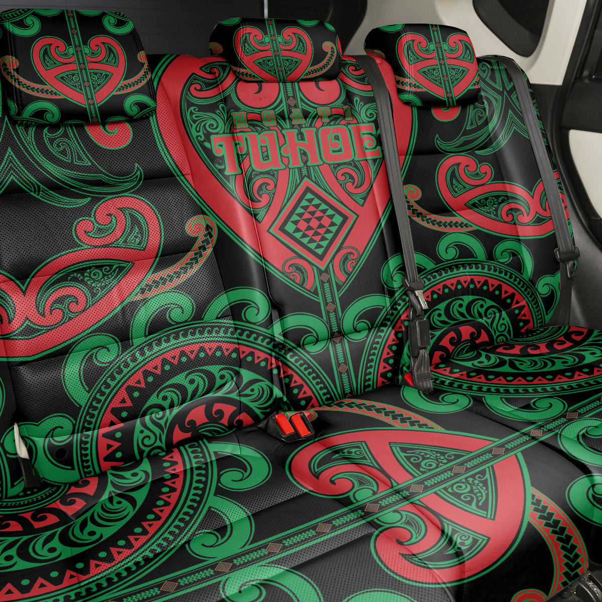 Aotearoa Ngai Tuhoe Back Car Seat Cover Maori Tribal Pattern LT05 - Polynesian Pride