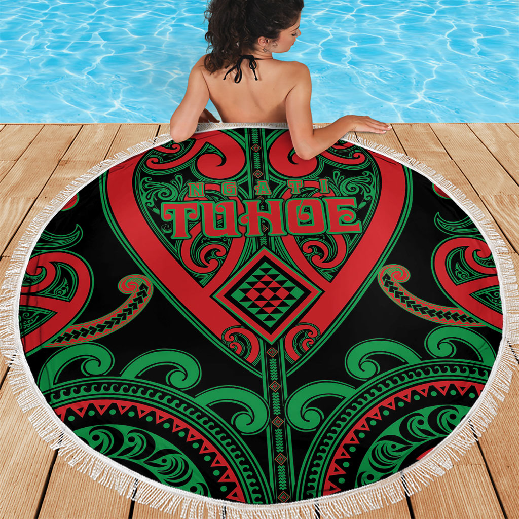 Aotearoa Ngai Tuhoe Beach Blanket Maori Tribal Pattern LT05 - Polynesian Pride