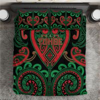 Aotearoa Ngai Tuhoe Bedding Set Maori Tribal Pattern LT05 Black - Polynesian Pride