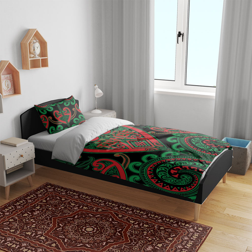 Aotearoa Ngai Tuhoe Bedding Set Maori Tribal Pattern LT05 - Polynesian Pride