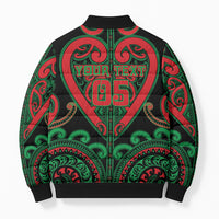 Custom Aotearoa Ngai Tuhoe Bomber Puffer Jacket Maori Tribal Pattern LT05 - Polynesian Pride