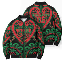 Custom Aotearoa Ngai Tuhoe Bomber Puffer Jacket Maori Tribal Pattern LT05 - Polynesian Pride
