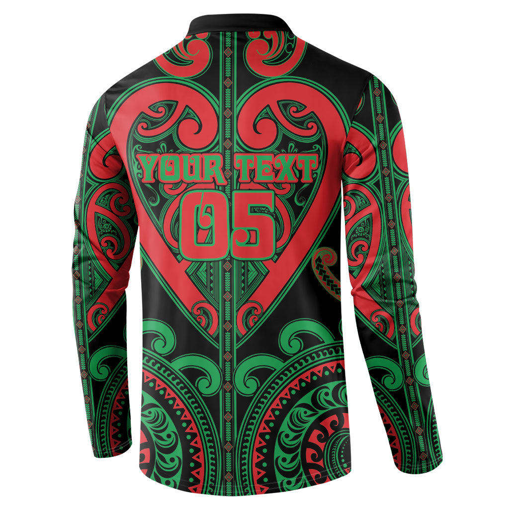 Custom Aotearoa Ngai Tuhoe Button Sweatshirt Maori Tribal Pattern LT05 - Polynesian Pride
