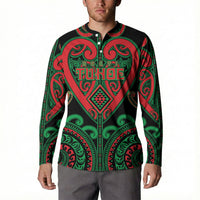 Custom Aotearoa Ngai Tuhoe Button Sweatshirt Maori Tribal Pattern LT05 - Polynesian Pride